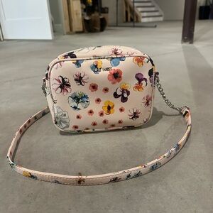 Nine West Cream Crossbody Bag with Floral Print